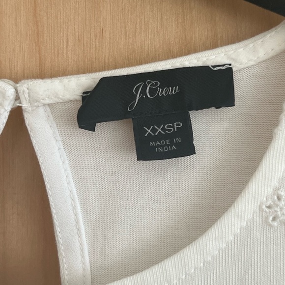 J.CREW EYELET SCALLOPED TRIM PETITE SHIFT DRESS - Picture 9 of 11